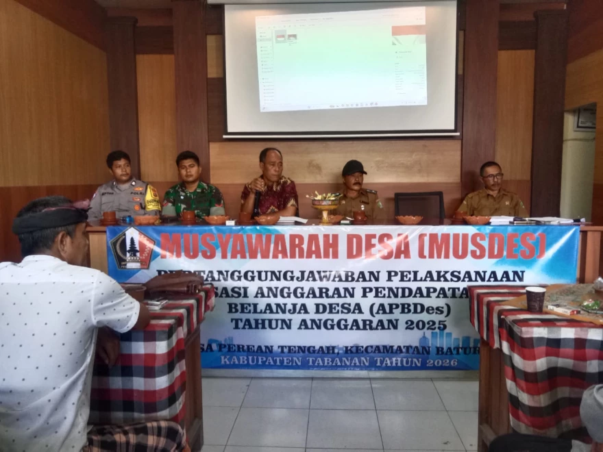 Musdes Laporan Pertanggungjawaban Realisasi Pelaksanaan APBDes Tahun  2025